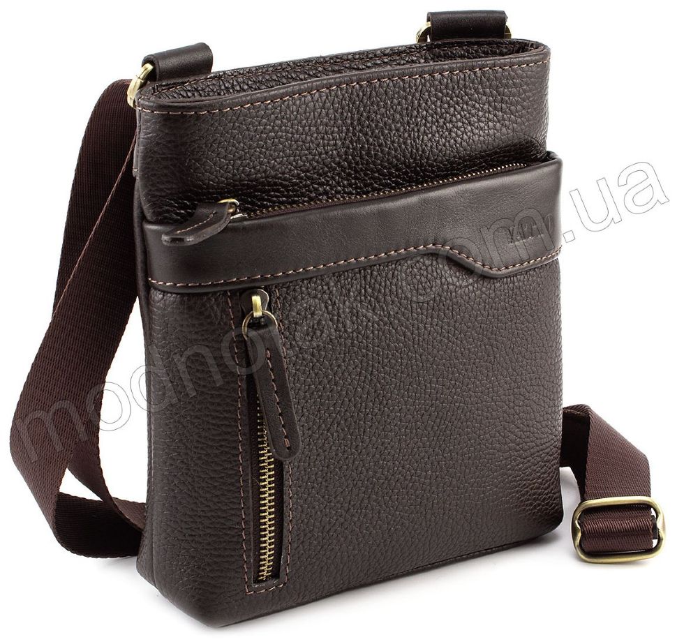 Мужская сумка коричневого цвета на плечо VATTO (11886)