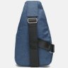 Синяя мужская текстильная сумка-слинг через плечо Monsen (56745) - 3