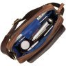Вертикальная мужская сумка для ноутбука из винтажной кожи светло-коричневого цвета Visconti Vesper 69145 - 3