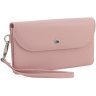 Женский кожаный кошелек-клатч большого размера в светло-розовом цвете ST Leather (14033) - 1