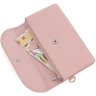 Женский кожаный кошелек-клатч большого размера в светло-розовом цвете ST Leather (14033) - 5