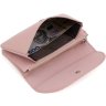 Женский кожаный кошелек-клатч большого размера в светло-розовом цвете ST Leather (14033) - 2