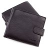 Солидное мужское портмоне черного цвета из натуральной кожи KARYA (0965-45) - 1