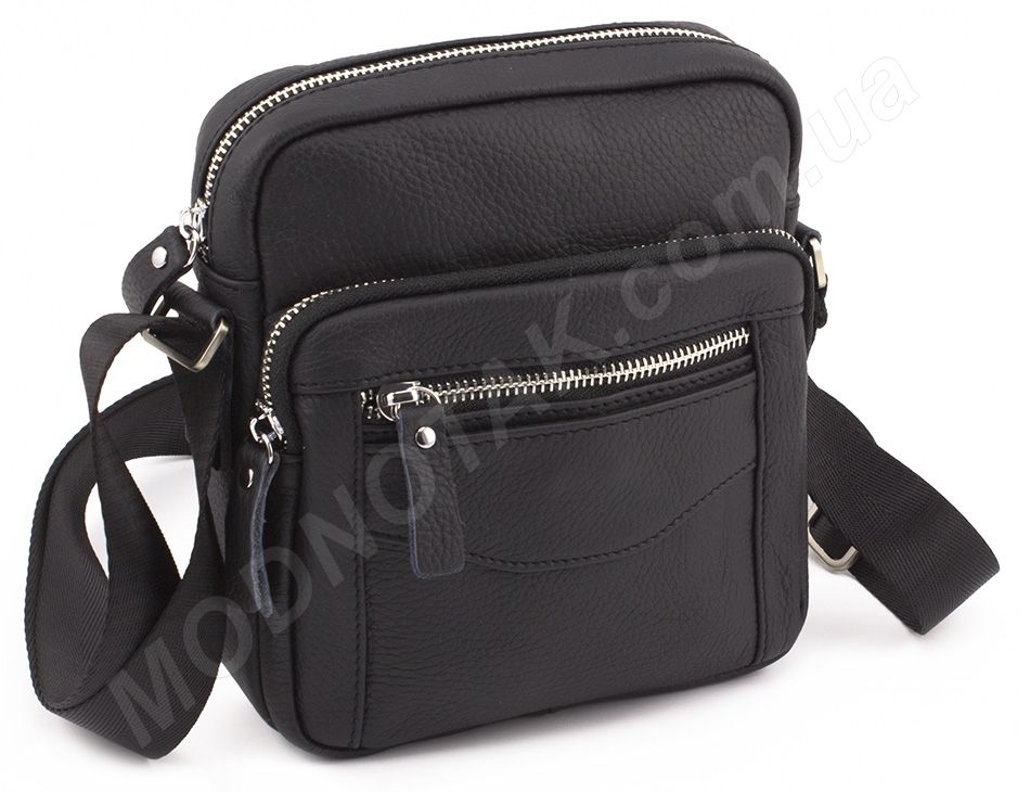 Маленькая кожаная мужская сумочка через плечо Leather Collection (10250)