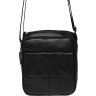 Мужская кожаная сумка на два отделения в черном цвете Borsa Leather (21905) - 2