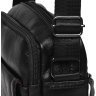 Мужская кожаная сумка на два отделения в черном цвете Borsa Leather (21905) - 5
