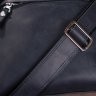 Качественная сумка-мессенджер из винтажной кожи черного цвета SHVIGEL (11078) - 7