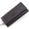 Большая ключница-кошелек из натуральной кожи флотар черного цвета ST Leather 1767346 - 1