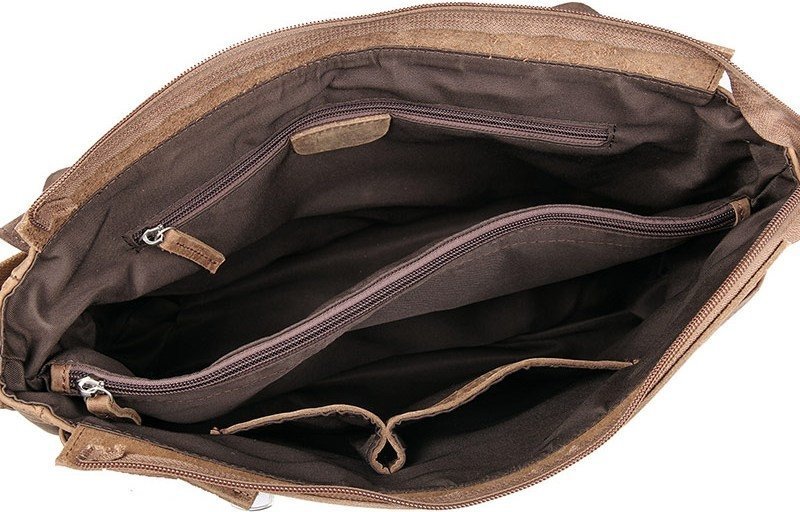 Винтажная сумка мессенджер через плечо из натуральной кожи VINTAGE STYLE (14420)