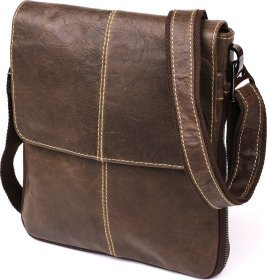 Повседневная мужская наплечная сумка с клапаном VINTAGE STYLE (14849)