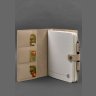 Кожаный блокнот (Софт-бук) светло-бежевого цвета с фиксацией на хлястик с кнопкой BlankNote (42847) - 4