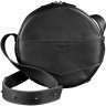 Круглая сумка-рюкзак из натуральной кожи черного цвета BlankNote Maxi (12728) - 1