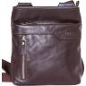 Кожаная коричневая сумка на плечо VATTO (11888) - 1