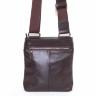Кожаная коричневая сумка на плечо VATTO (11888) - 3