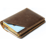 Компактный мужской бумажник из винтажной кожи коричневого цвета Vintage (2420064) - 6
