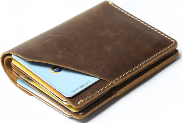 Компактный мужской бумажник из винтажной кожи коричневого цвета Vintage (2420064)