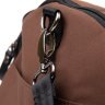 Вместительная спортивная сумка из плотного текстиля в коричневом цвете Vintage (20643) - 4