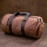 Вместительная спортивная сумка из плотного текстиля в коричневом цвете Vintage (20643) - 10