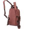 Коричневый мужской слинг-рюкзак из полиэстера на молнии Vintage 2422150 - 2