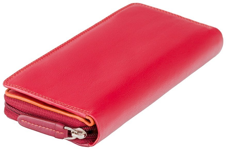 Красно-бордовый женский кошелек крупного размера из натуральной кожи высокого качества Visconti Honolulu 68747