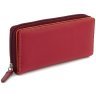 Красно-бордовый женский кошелек крупного размера из натуральной кожи высокого качества Visconti Honolulu 68747 - 1
