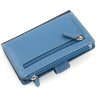 Синий женский кошелек среднего размера из натуральной кожи высокого качества Visconti 69247 - 4