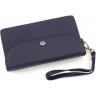 Крупный темно-синий кошелек-клатч из натуральной кожи ST Leather (14031) - 3