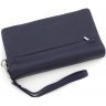 Крупный темно-синий кошелек-клатч из натуральной кожи ST Leather (14031) - 4
