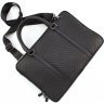Вместительная кожаная сумка для ноутбука и документов формата А4 с плетением - H.T Leather (10146) - 5