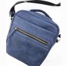 Компактная наплечная мужская сумка синего цвета с ручкой VATTO (11790) - 9
