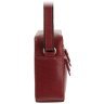 Женская горизонтальная сумка-кроссбоди из натуральной кожи красного цвета Visconti 70749 - 4