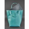 Бирюзовая сумка шоппер из высококачественной кожи BlankNote D.D. (12670) - 4