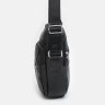Мужская сумка-барсетка из мелко-зернистой кожи черного цвета Keizer (22069) - 4