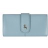 Крупный женский кошелек из натуральной кожи голубого цвета под много карт Ashwood 69649 - 13