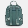 Зеленый женский рюкзак из кожзама на молнии Monsen 71850 - 4