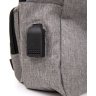 Удобная мужская сумка-слинг из плотного текстиля в сером цвете Vintage (20563) - 3