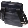 Черная мужская сумка через плечо из гладкой кожи SHVIGEL 2422142 - 2