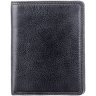 Черное мужское портмоне из натуральной кожи без монетницы Visconti Harley 68850 - 1