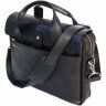 Мужская сумка-портфель черного цвета из натуральной кожи с двумя ручками TARWA (19913) - 3