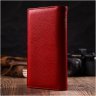 Модный женский кошелек-клатч из натуральной кожи красного цвета с блоком для кредитных карт Tony Bellucci (2422034) - 7
