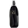 Вместительная сумка-портфель из мягкой кожи черного цвета - DESISAN (11586) - 3