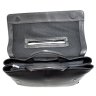 Вместительная сумка-портфель из мягкой кожи черного цвета - DESISAN (11586) - 4