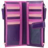 Розово-фиолетовый женский купюрник из натуральной кожи с RFID - Visconti Bermuda 68751 - 6