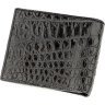 Черное мужское портмоне из кожи крокодила без фиксации CROCODILE LEATHER (024-18582) - 2