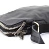 Черная мужская сумка на плечо из натуральной кожи на две молнии TARWA (21679) - 10