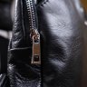 Практичная мужская сумка-рюкзак из натуральной кожи черного цвета SHVIGEL (13903) - 9