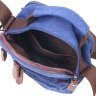 Практичная мужская сумка-барсетка из плотного текстиля синего цвета Vintage (2421246) - 4