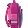 Малиновый рюкзак для школы из текстиля с ламой Bagland (53852) - 2