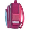 Малиновый рюкзак для школы из текстиля с ламой Bagland (53852) - 8