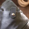 Черная тонкая мужская сумка-слинг из кожзаменителя Vintage (20565) - 9